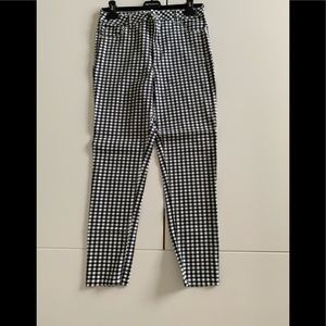 Checkered *high wasted* stretchy pants